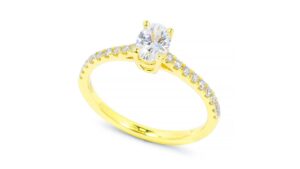 sárga arany eljegyzési gyűrű